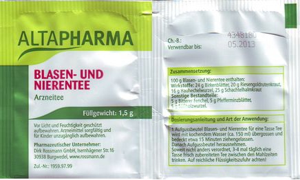 Altapharma 02 Blasen Und Nierentee