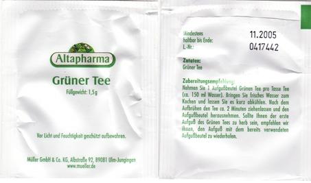 Altapharma Grüner Tee