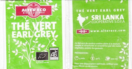 Alter Eco Thé Vert Earl Grey