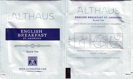 Althaus 01213563 English Breakfast St Andrews