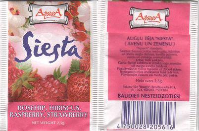 Apsara Siesta Rosehip Hibiscus Raspberry Strawberry