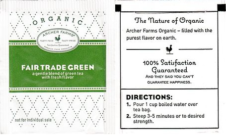 Archer Farms Organic Fair Trade Green