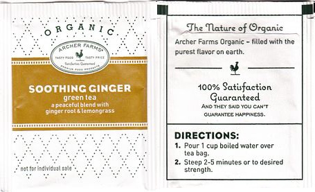 Archer Farms Organic Soothing Ginger Green Tea