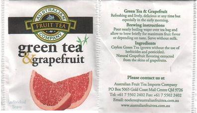 Australian Fruit Tea Company Green Tea & Grapefruit