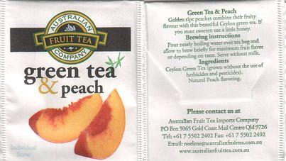 Australian Fruit Tea Company Green Tea & Peach