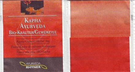 Ayurveda Rhyner Kapha Ayurveda Bio Kräuter Gewürztee