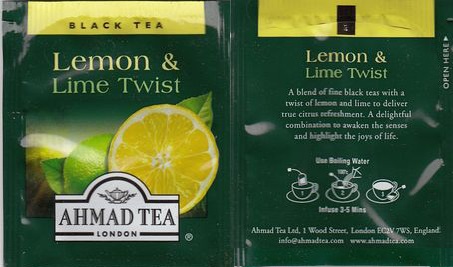 Ahmad Black Tea Lemon & Lime Twist