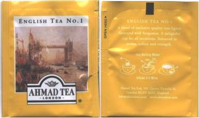 Ahmad English Tea No 1 Foil Yellow