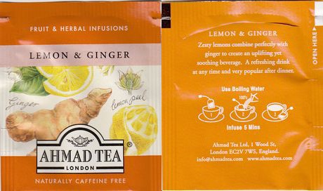 Ahmad Fruit & Herbal Infusions Lemon & Ginger