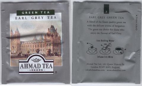 Ahmad Green Tea Earl Grey Foil