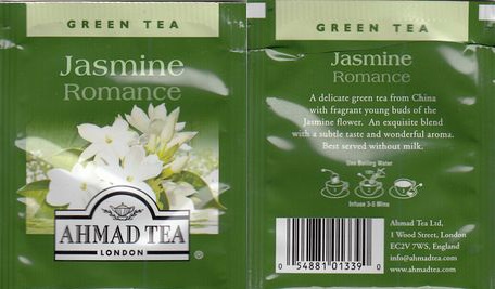 Ahmad Green Tea Jasmine Romance Ean Left