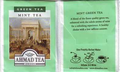 Ahmad Green Tea Mint Tea Paper New Logo