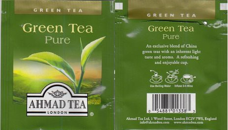 Ahmad Green Tea Pure Ean Middle