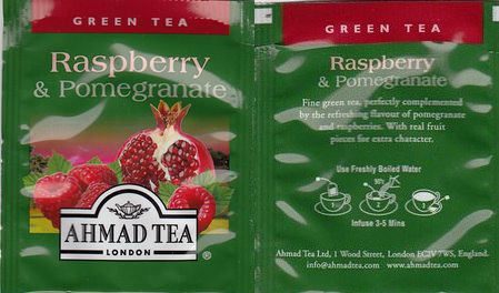 Ahmad Green Tea Raspberry & Pomegranate