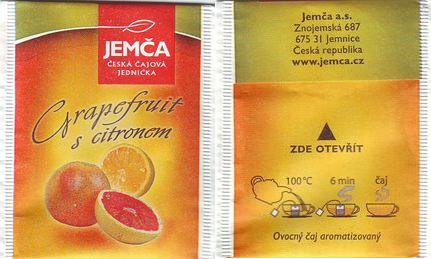 Jemča Kolekce Ovocných Čajů Grapefruit s Citronem