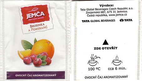 Jemča Ovocný Čaj Aromatizovany Brusinka a Pomeranč