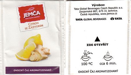 Jemča Ovocný Čaj Aromatizovany Citron se Zázvorem