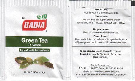 Badia Green Tea