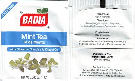 Badia Mint Tea