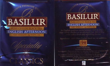 Basilur 03 Specialty Classics English Afternoon