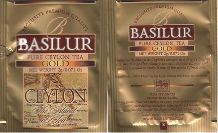 Basilur Pure Ceylon Tea Gold