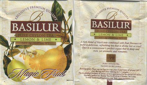 Basilur Tea Magic Fruits Lemon & Lime