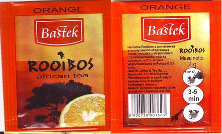 Bastek Rooibos African Tea Orange No Flap