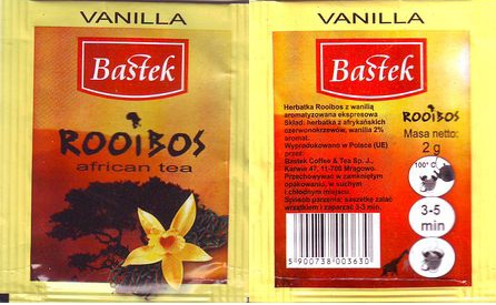 Bastek Rooibos African Tea Vanilla No Flap