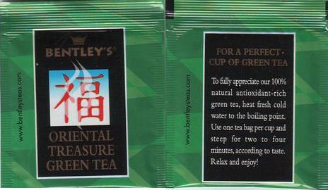 Bentley’s Oriental Treasure Green Tea