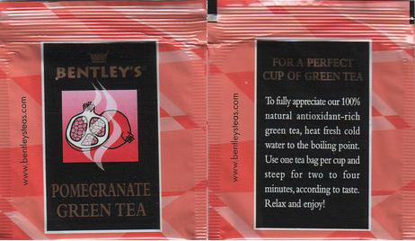 Bentley’s Pomegranate Green Tea