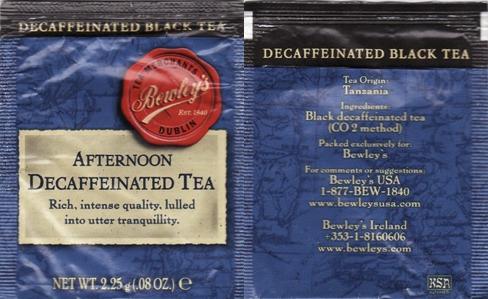 Bewley’s Afternoon Decaffeinated Tea