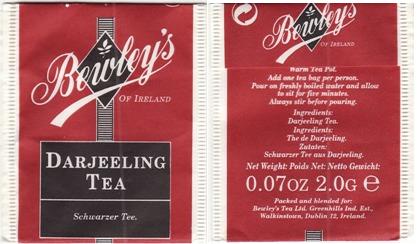 Bewley’s Darjeeling Tea Paper