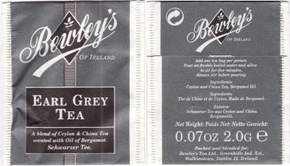 Bewley’s Earl Grey Tea Paper