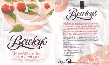 Bewley’s Pure White Tea With Cranberry