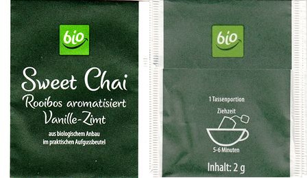 Bio 02214792 Sweet Chai Rooibos Aromatisiert Vanille Zimt