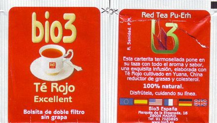 Bio 3 Té Rojo Excellent