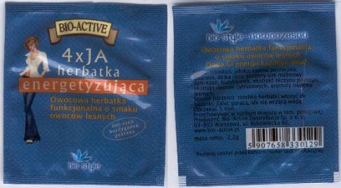 Bio Active 4X Ja Herbatka Energetyzujaca