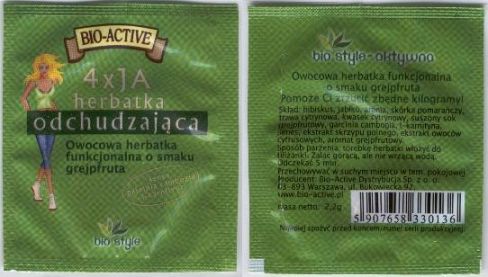 Bio Active 4X Ja Herbatka Odchudzajaca