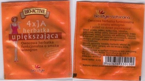 Bio Active 4X Ja Herbatka Upiekszajaca