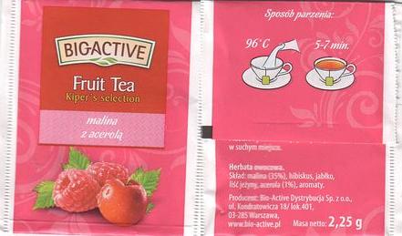 Bio Active Fruit Tea Malina Z Acerola