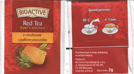 Bio Active Red Tea Z Rooibosem I Pylkiem Pszczelim