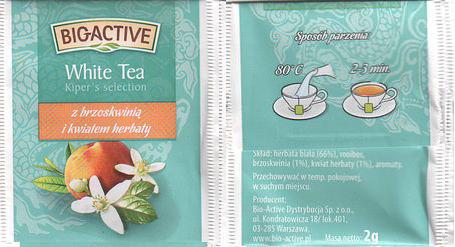 Bio Active White Tea Z Broskwinia I Kwiatem Herbaty