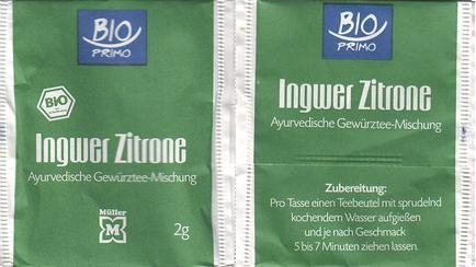 Bio Primo XWP67 Ingwer Zitrone