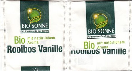 Bio Sonne XYG10 Bio Rooibos Vanille