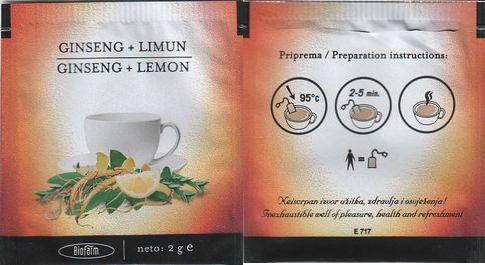 Biofarm Ginseng Plus Limun