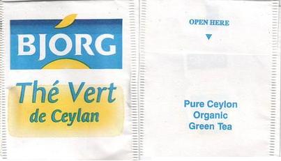 Bjorg Thé Vert De Ceylan