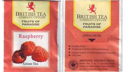 British Tea Green Tea Raspberry