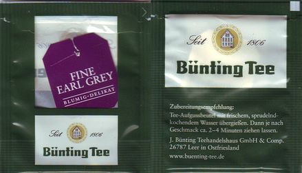 Bunting Tee Fine Earl Grey Foil