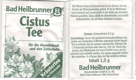 Bad Heilbrunner 02 Cistus Tea