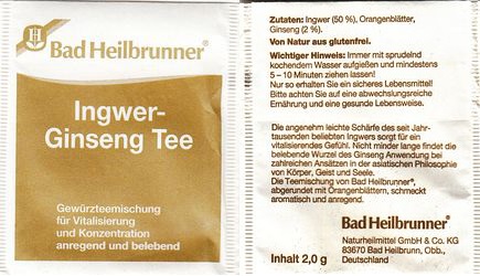 Bad Heilbrunner 08 Ingwer Ginseng Tee 2